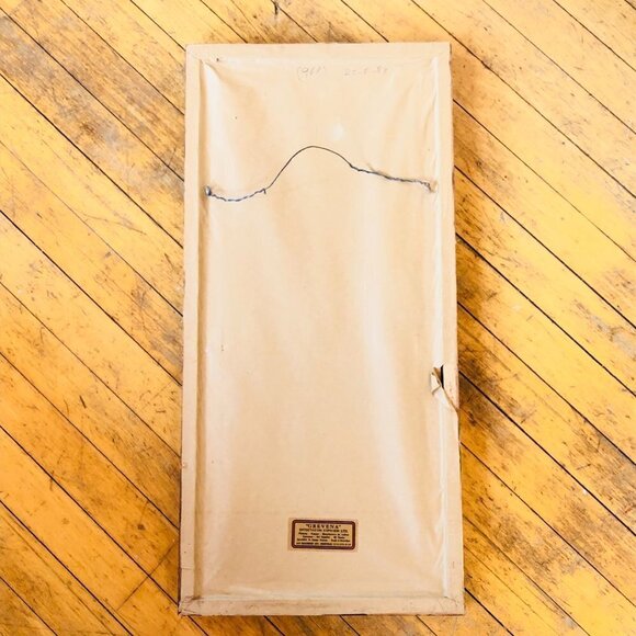 70s Big Eye Prairie Girl Needlepoint Wall Hanging Vintage Cross Stitch Fiber Art - Picture 6 of 12